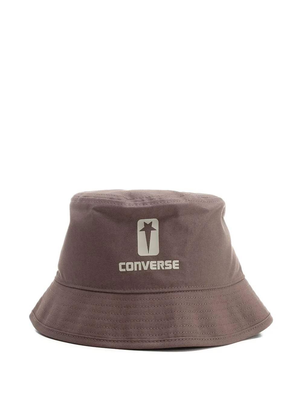 Rick Owens DRKSHDW x Converse logo-print cotton bucket hat - Marrone