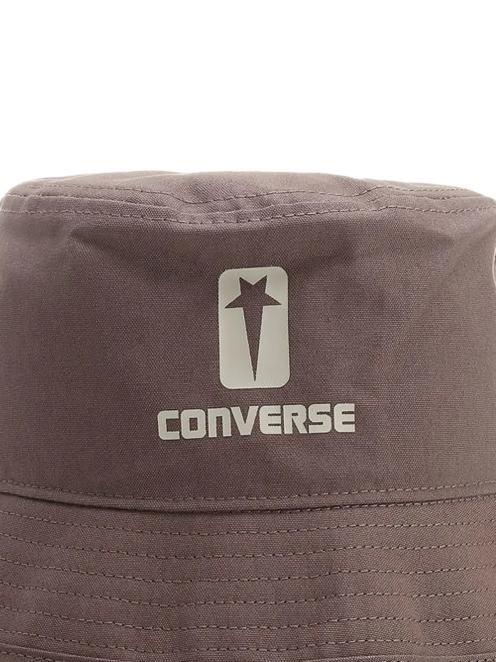 Rick Owens DRKSHDW x Converse katoenen vissershoed met logoprint Bruin