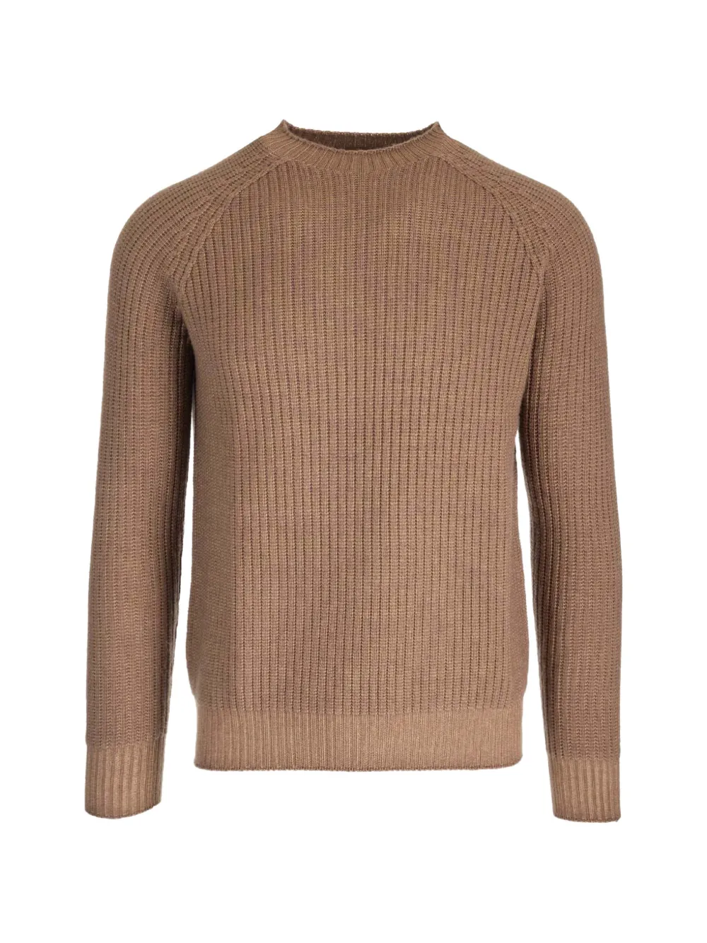 Al Duca D’Aosta 1902 ribbed-knit crew-neck sweater - Braun