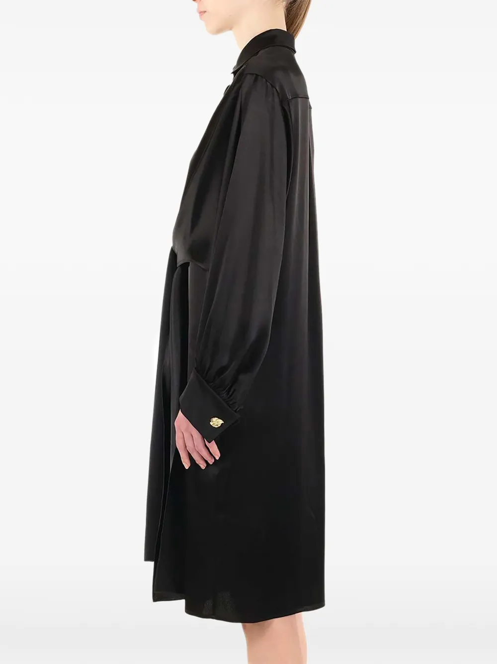 LOEWE Geknoopte midi-jurk Zwart