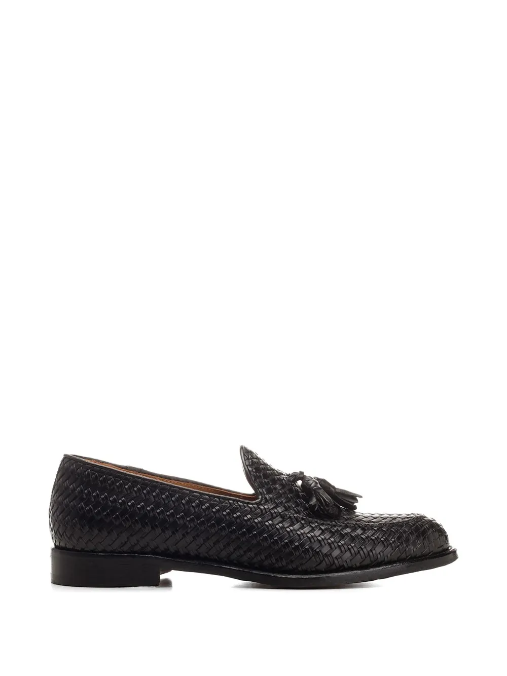 corvari woven-design tassel-embellished loafers - Nero