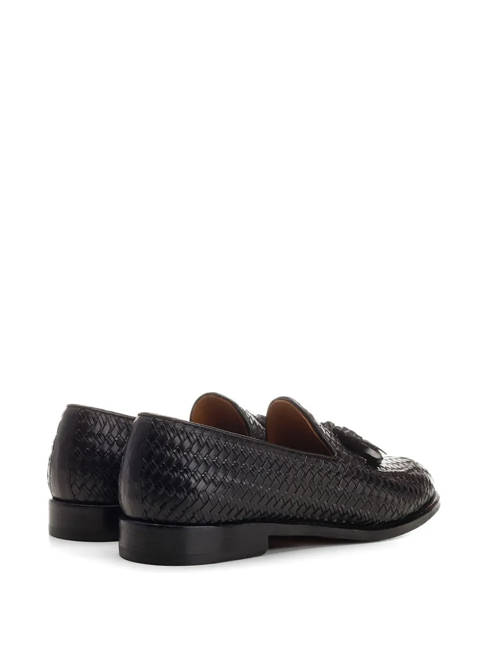 corvari woven-design tassel-embellished loafers Zwart