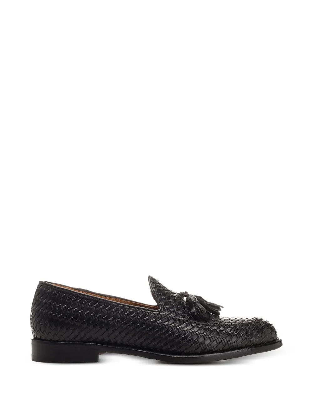 corvari woven-design tassel-embellished loafers - Nero