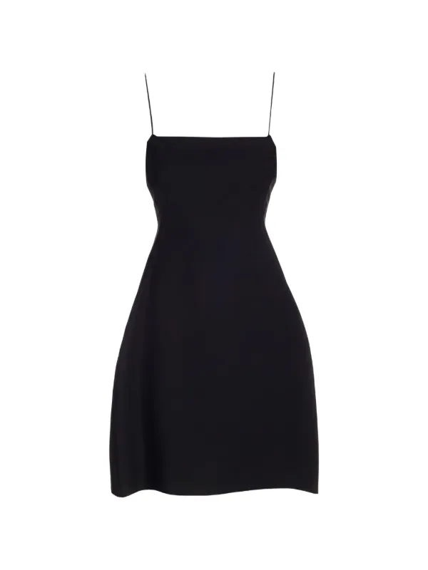 LOEWE fit-and-flare spaghetti-strap Mini Dress | Black