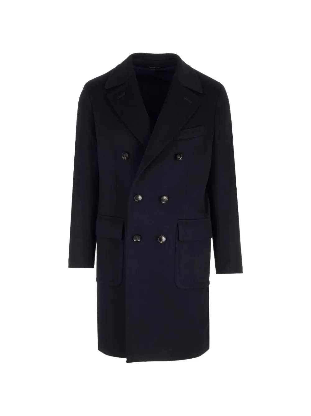 Al Duca D’Aosta 1902 double-breasted cashmere midi coat - Blu