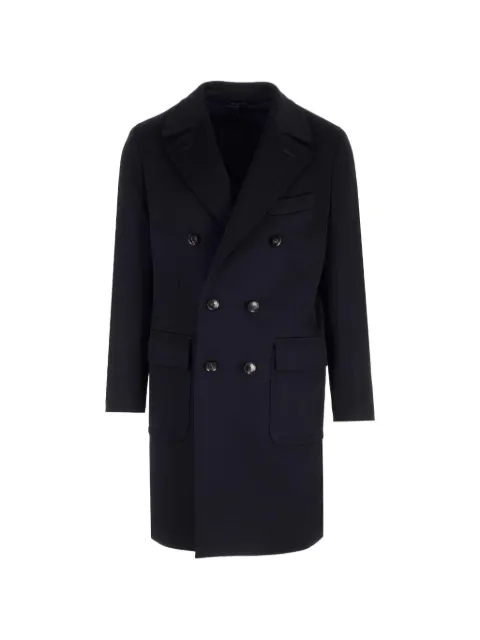 Al Duca D’Aosta 1902 double-breasted cashmere midi coat