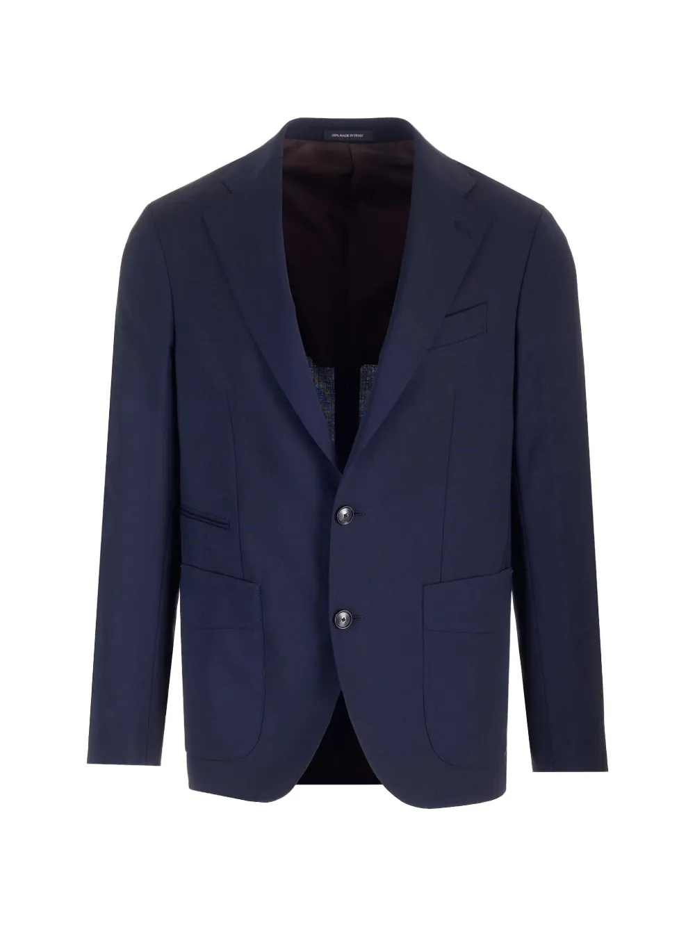 Al Duca D’Aosta 1902 Travel single-breasted wool blazer - Blu