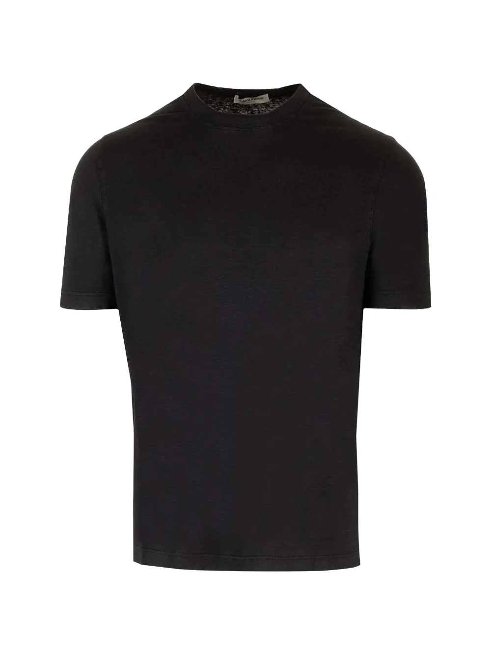 Al Duca D’Aosta 1902 crewneck linen T-shirt - Schwarz