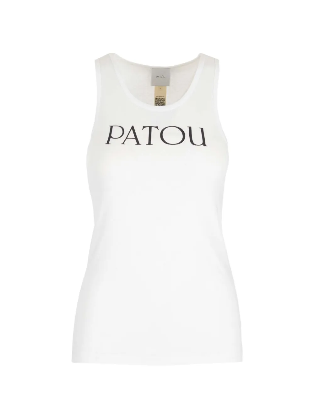 Patou logo-print tank top - Weiß