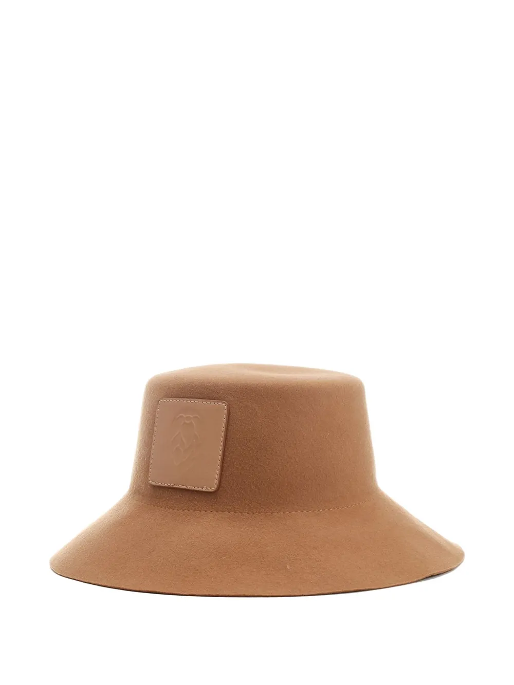Helen Kaminski logo-patch wool-felt hat - Toni neutri