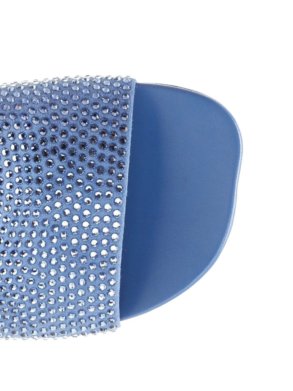 LOEWE Petal crystal-embellished sandals Blauw