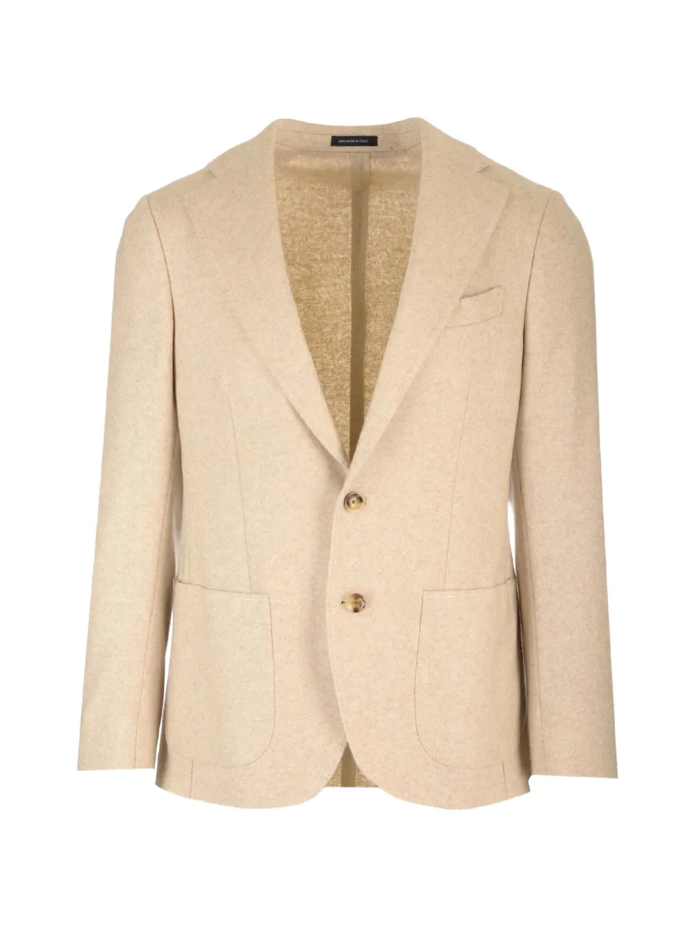 Al Duca D’Aosta 1902 single-breasted cashmere jacket - Toni neutri