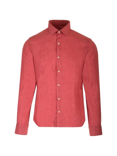 Al Duca D’Aosta 1902 slim-fit washed-linen shirt