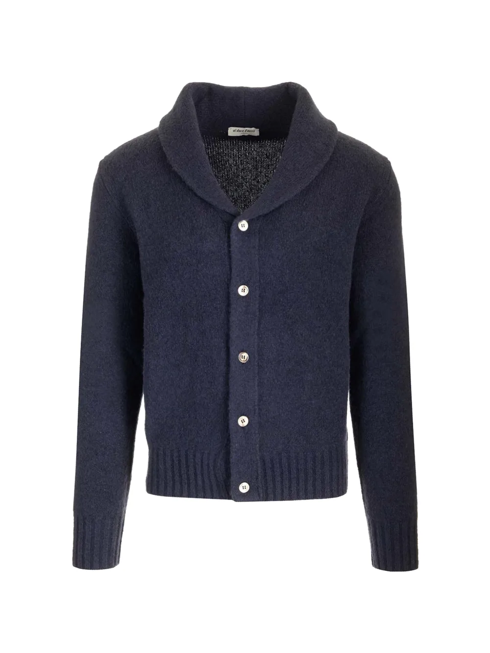 Al Duca D’Aosta 1902 shawl-collar merino cardigan - Blu