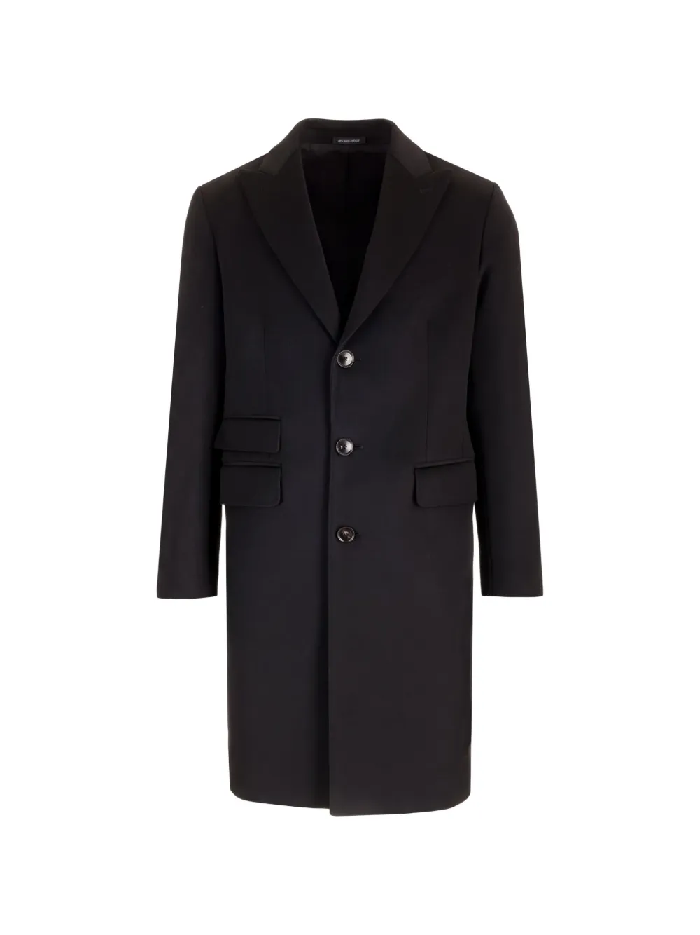Al Duca D’Aosta 1902 peak-lapels single-breasted coat - Nero