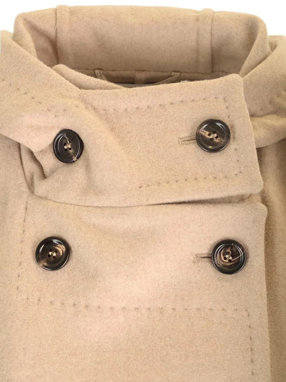 Max Mara Arturo jas met dubbele rij knopen Beige