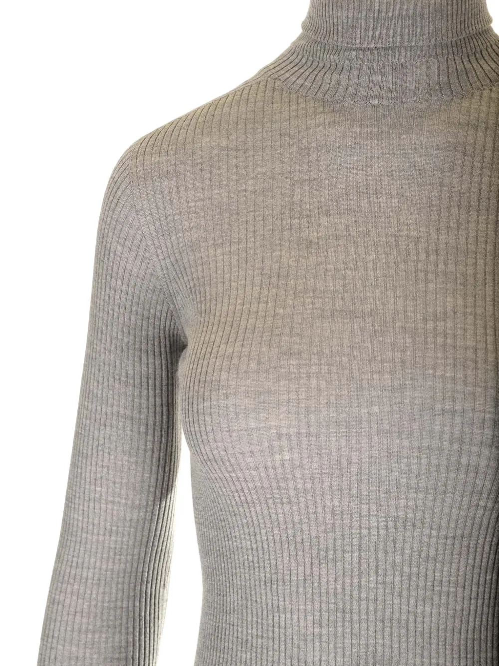 Sportmax Flavia ribgebreide trui Grijs