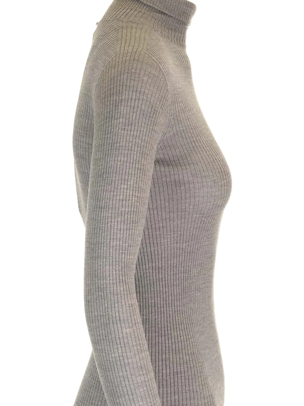 Sportmax Flavia ribgebreide trui Grijs