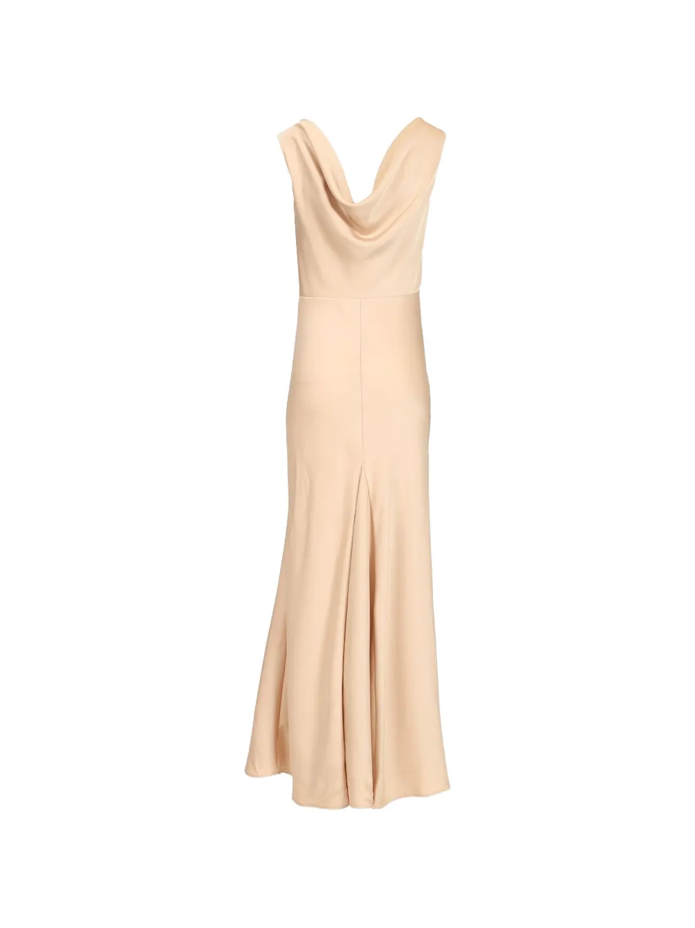 Al Duca D Aosta 1902 Satijnen jurk Beige