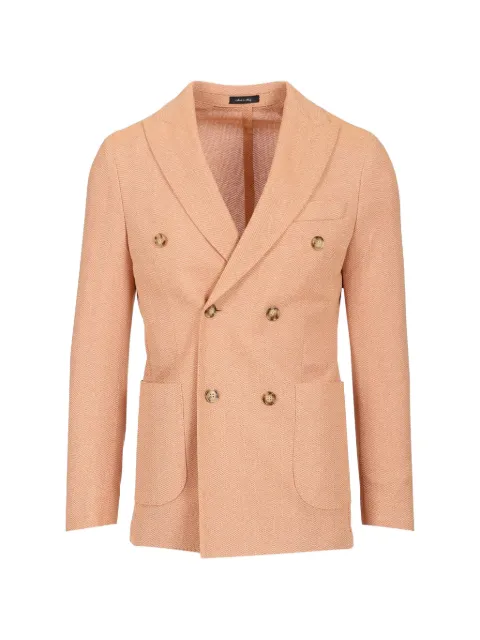 Al Duca D’Aosta 1902 double-breasted herringbone-weave blazer 