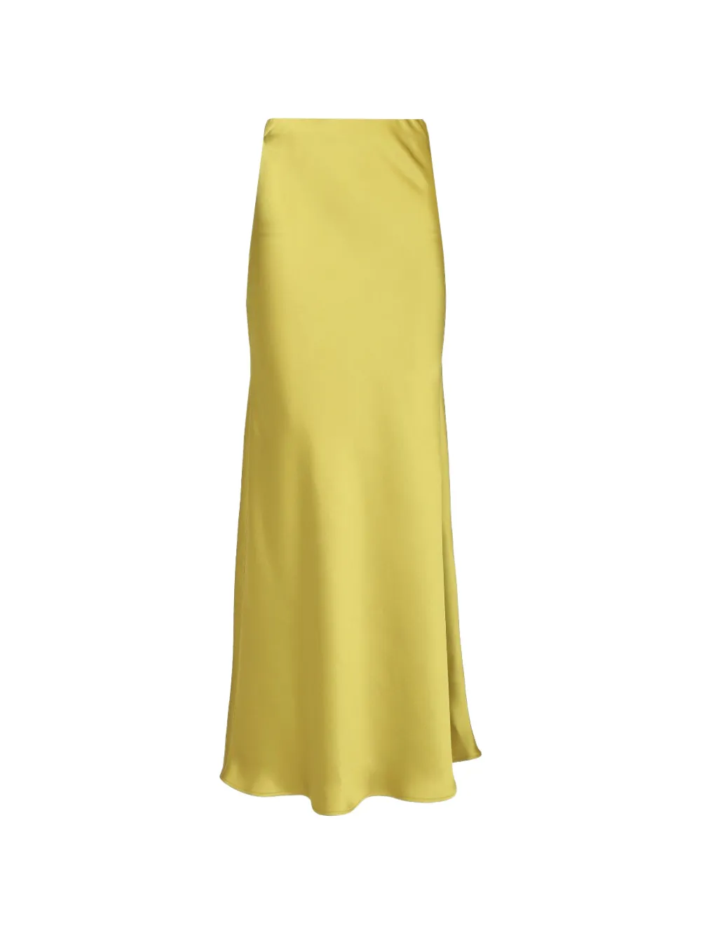 Al Duca D’Aosta 1902 satin elasticated-waist maxi skirt - Giallo