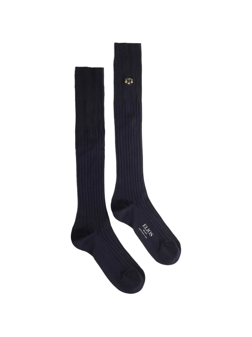 Elios Milano Libra zodiac-embroidered socks - Blu