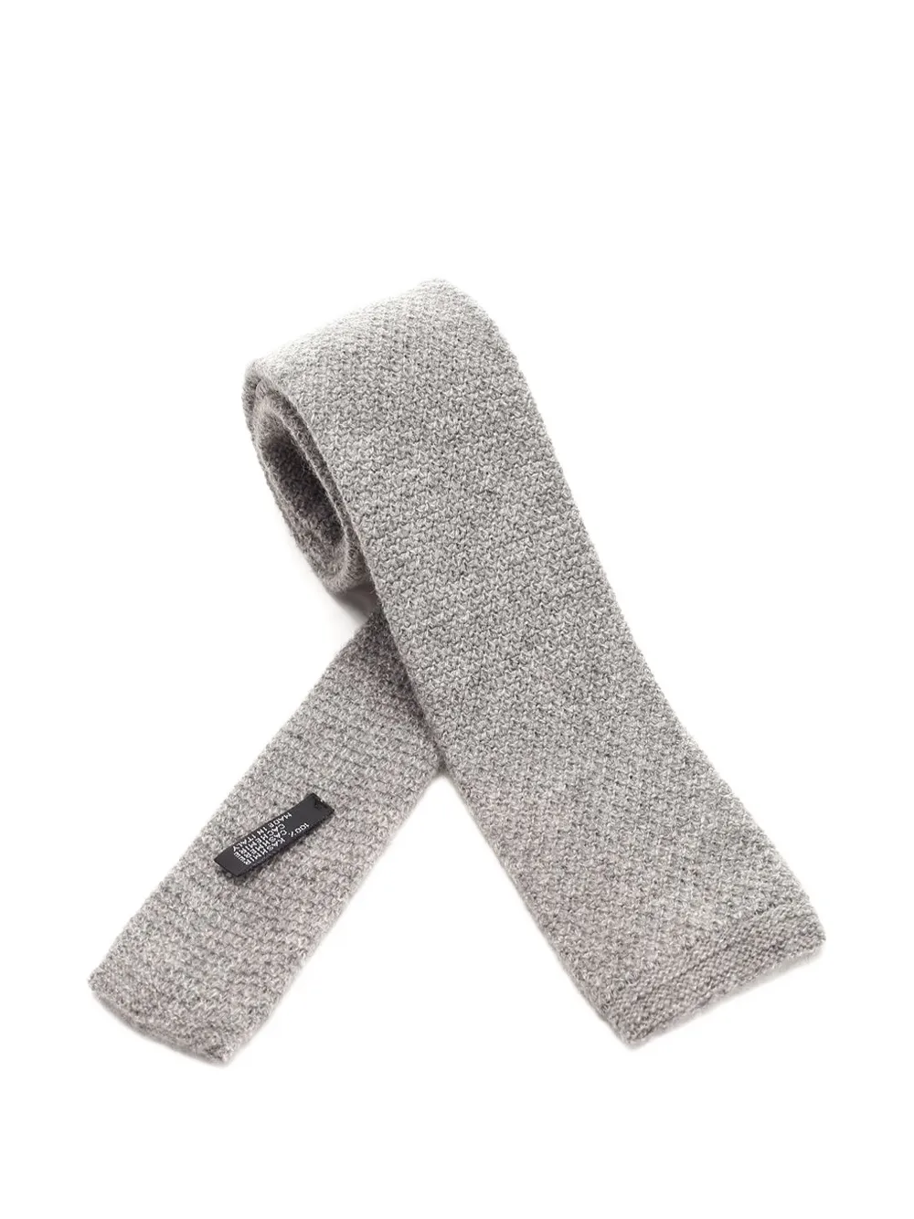 Al Duca D’Aosta 1902 knitted cashmere tie - Grigio