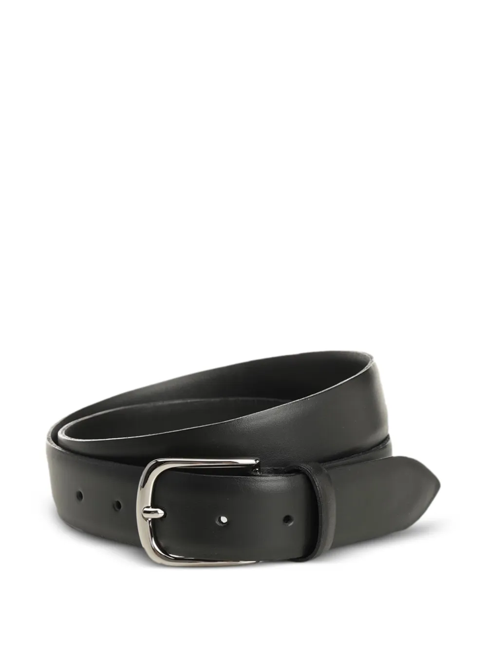 Al Duca D’Aosta 1902 leather buckle-fastening belt - Schwarz
