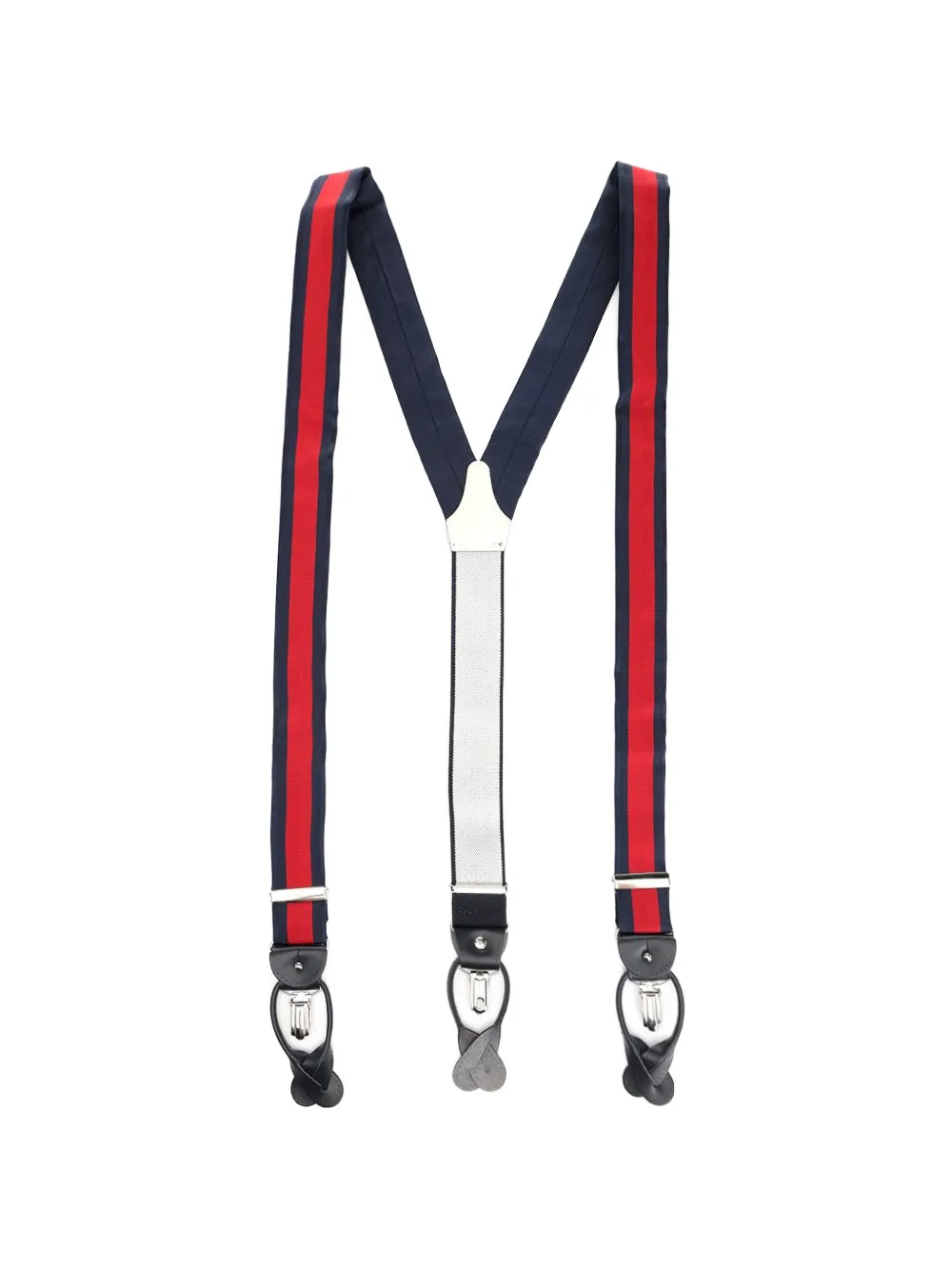 Al Duca D’Aosta 1902 regimental-stripe braces - Blau