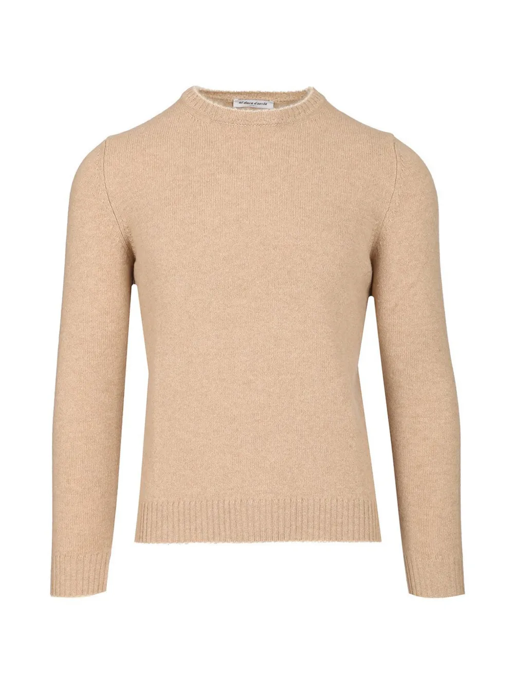 Al Duca D’Aosta 1902 ribbed-trim crew-neck sweater - Nude