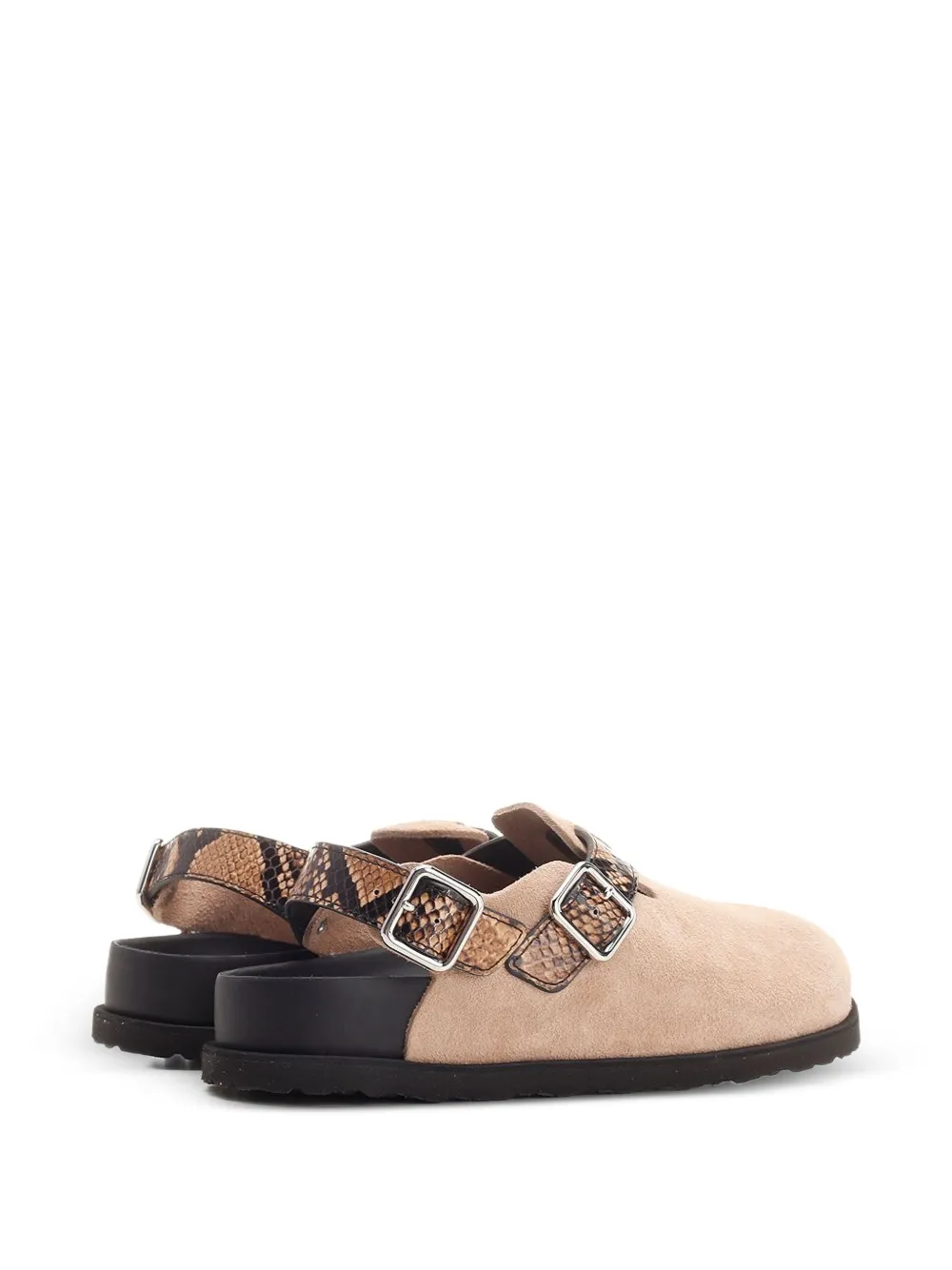 BIRKENSTOCK 1774 Tokio Cazador snakeskin-effect mules Beige