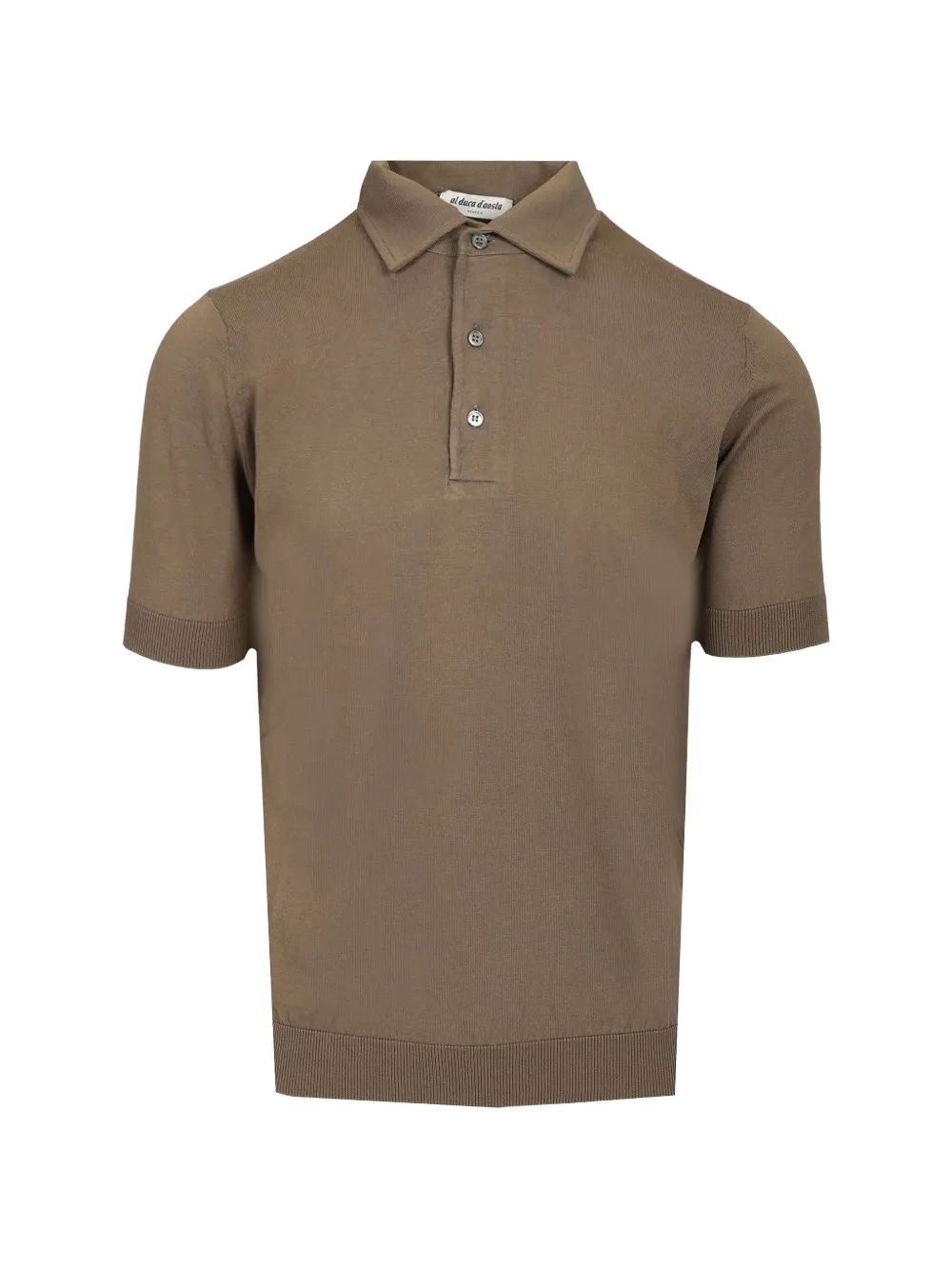 Al Duca D’Aosta 1902 ribbed-trim polo shirt - Braun