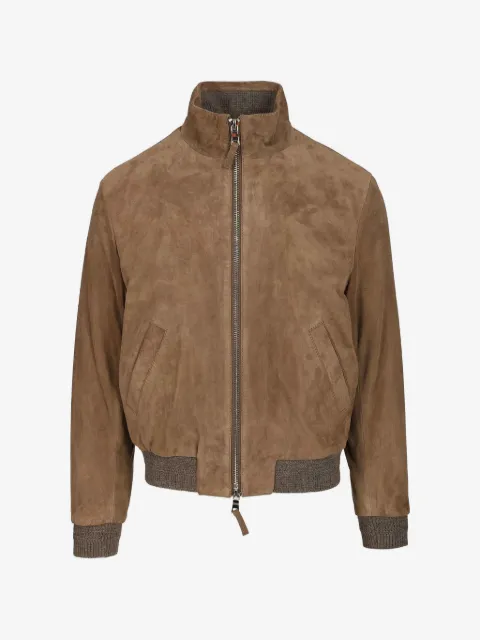 Al Duca D’Aosta 1902 suede zip-up jacket