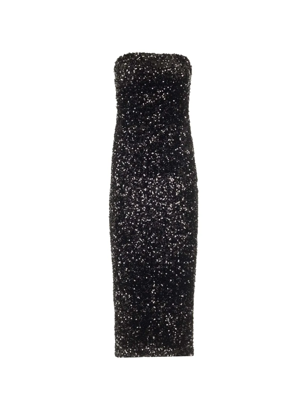 Al Duca D’Aosta 1902 sequin-embellished bustier dress - Nero