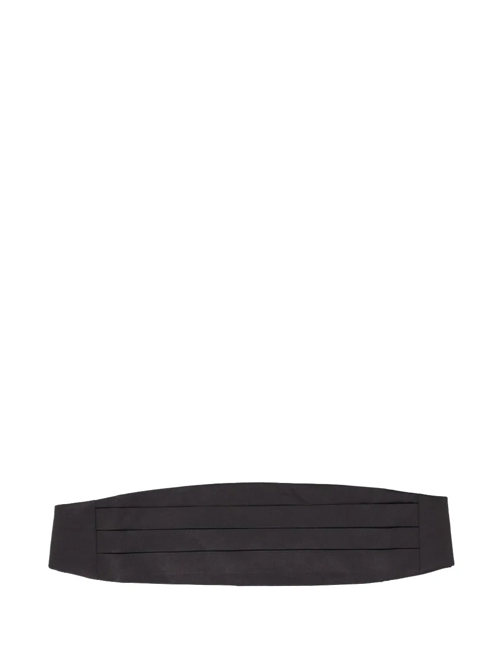 Al Duca D’Aosta 1902 pleated satin cummerbund - Schwarz