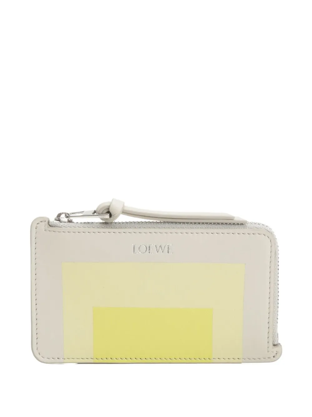 Loewe Inlay-checkered Leather Card Holder In Multi
