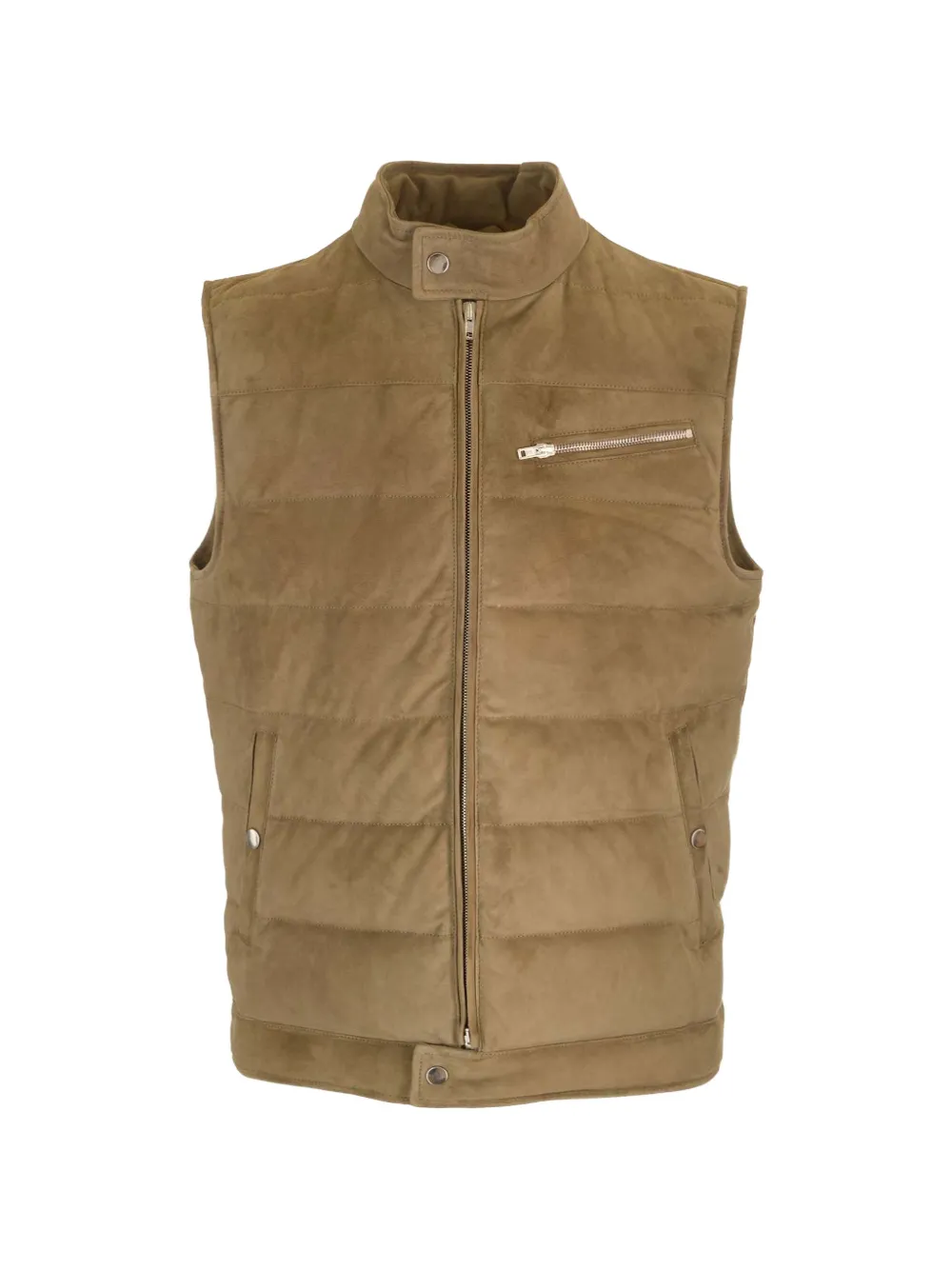 Al Duca D’Aosta 1902 suede gilet - Neutrals