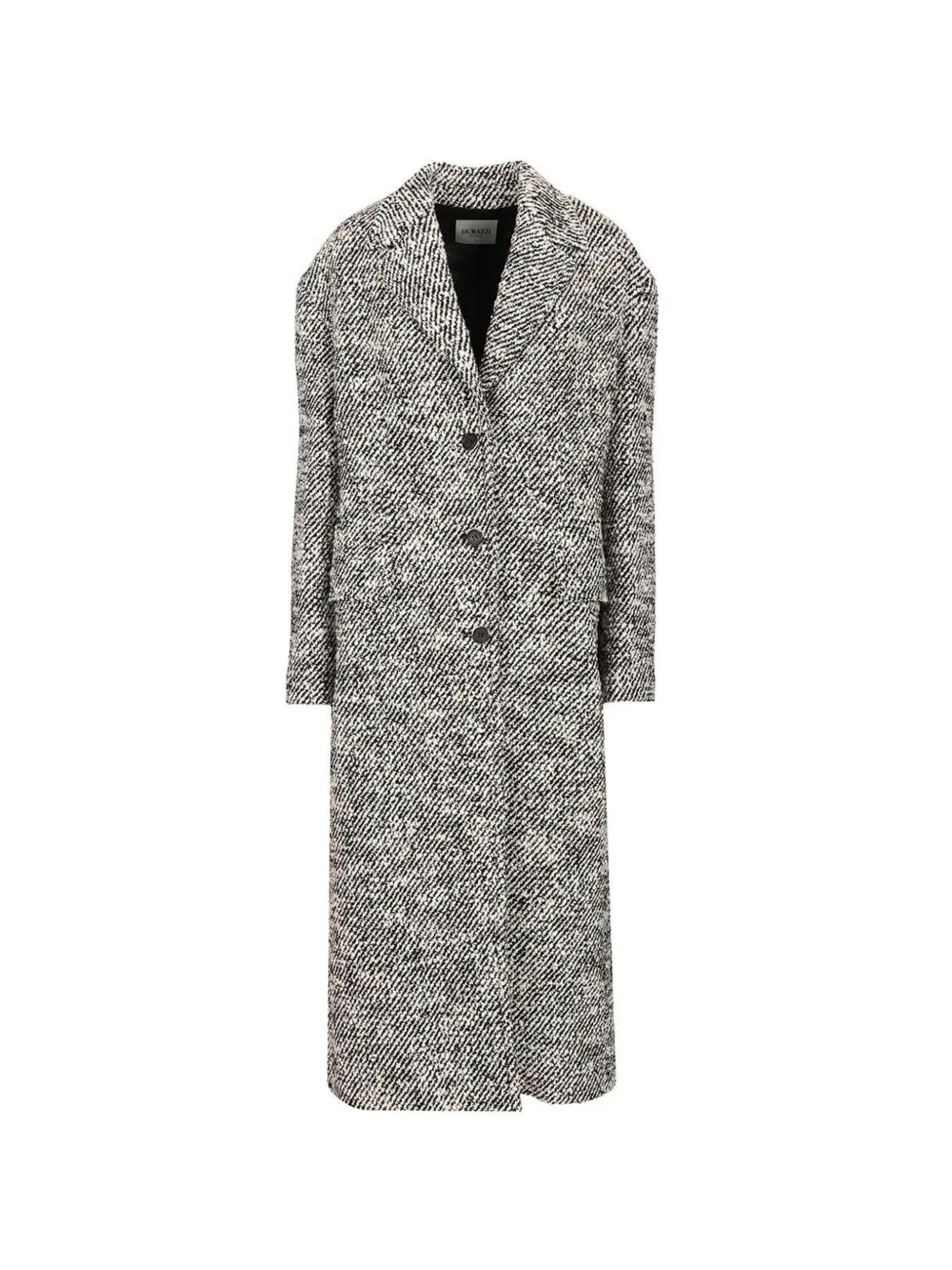 Durazzi Milano fringe-detail single-breasted coat - Bianco