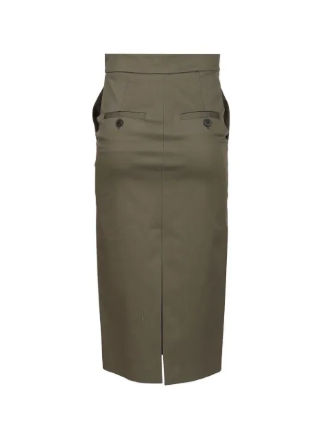 Al Duca D’Aosta 1902 cotton-twill pencil skirt