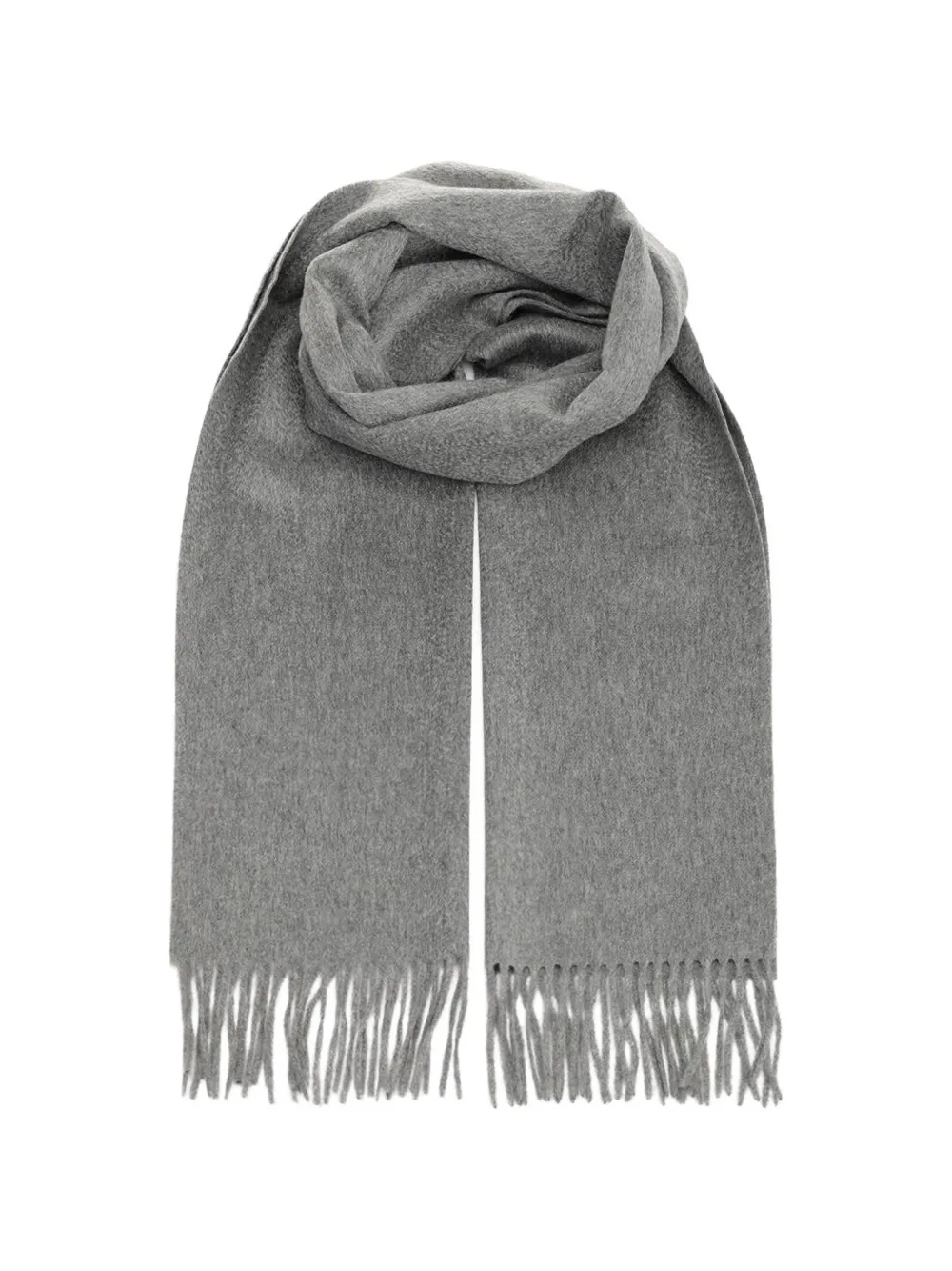 Al Duca D’Aosta 1902 fringed cashmere scarf - Grigio