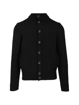 Comme Des Garçons Homme Plus Vネック カーディガン | ブラック