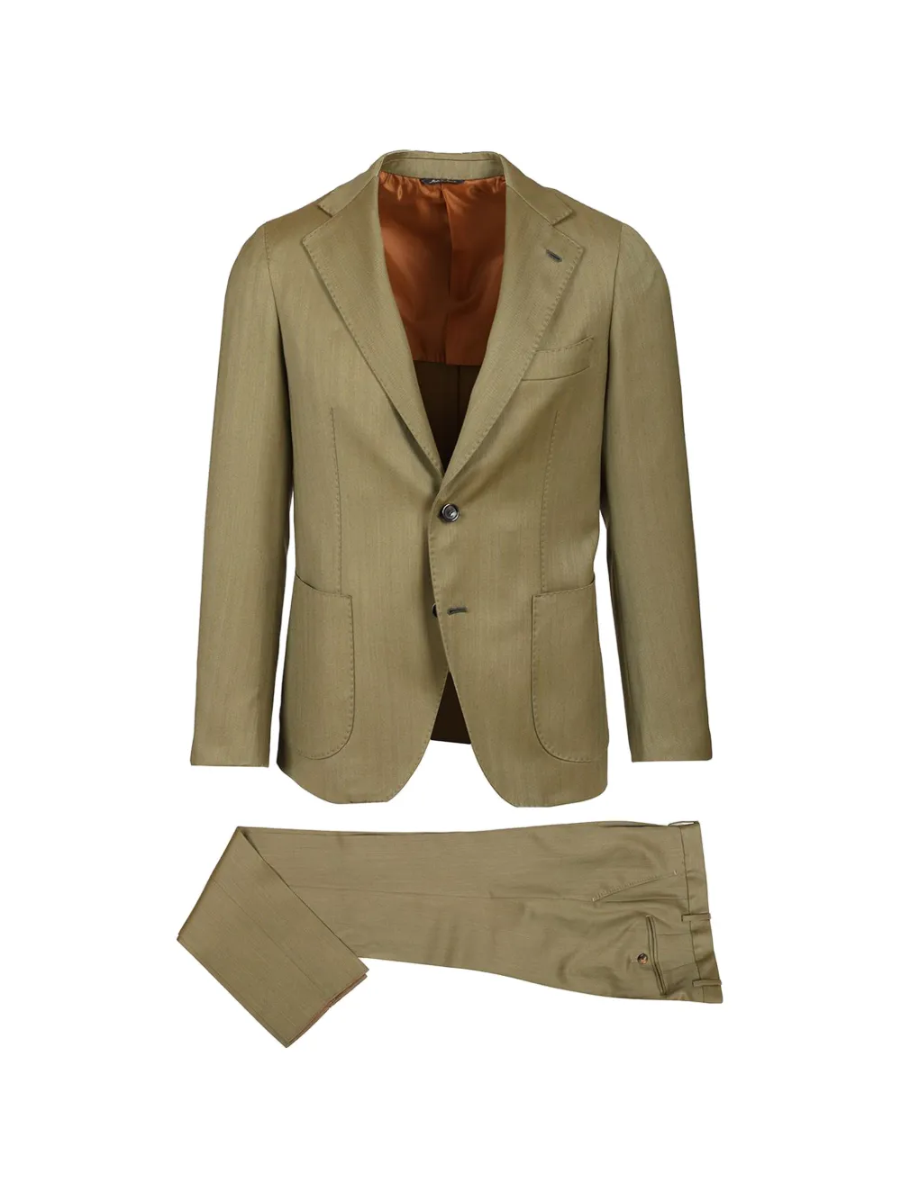 Al Duca D’Aosta 1902 herringbone-weave suit - Verde