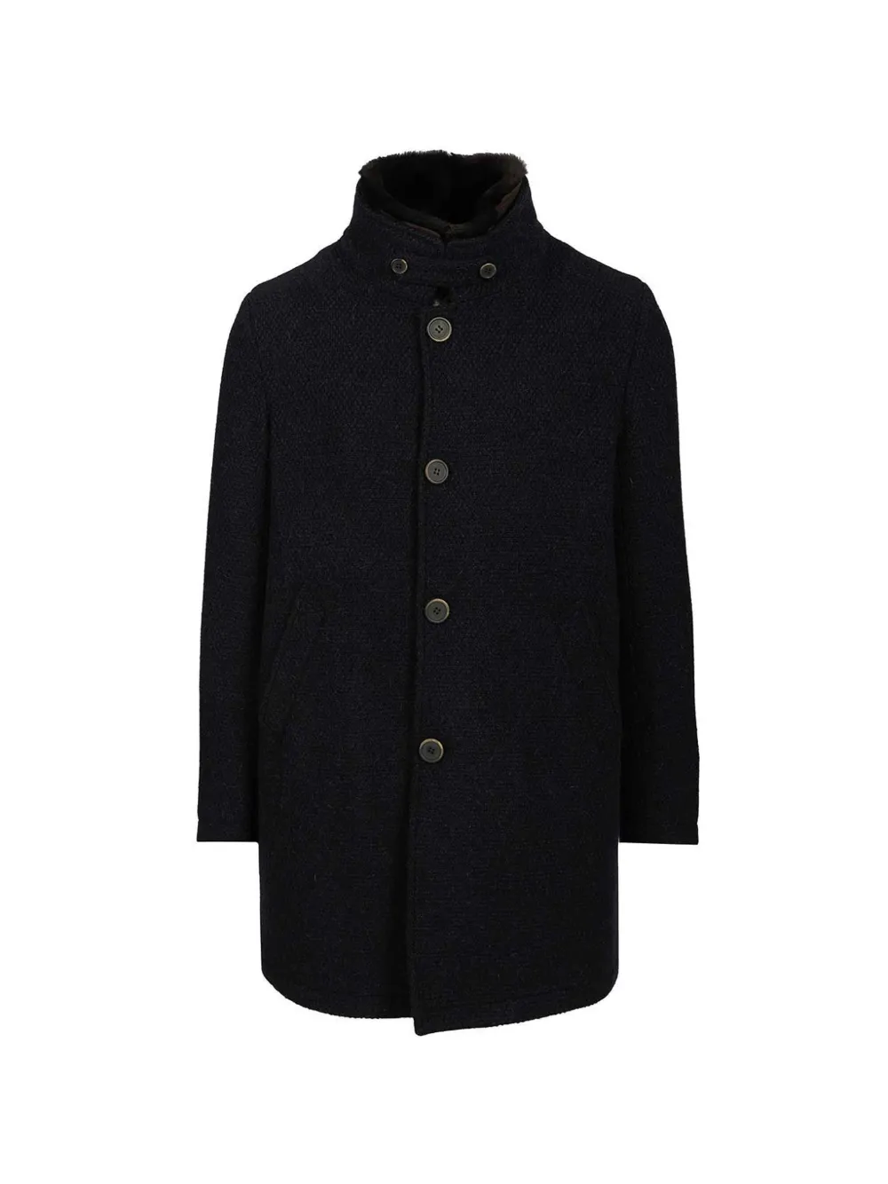 Al Duca D’Aosta 1902 single-breasted coat - Nero