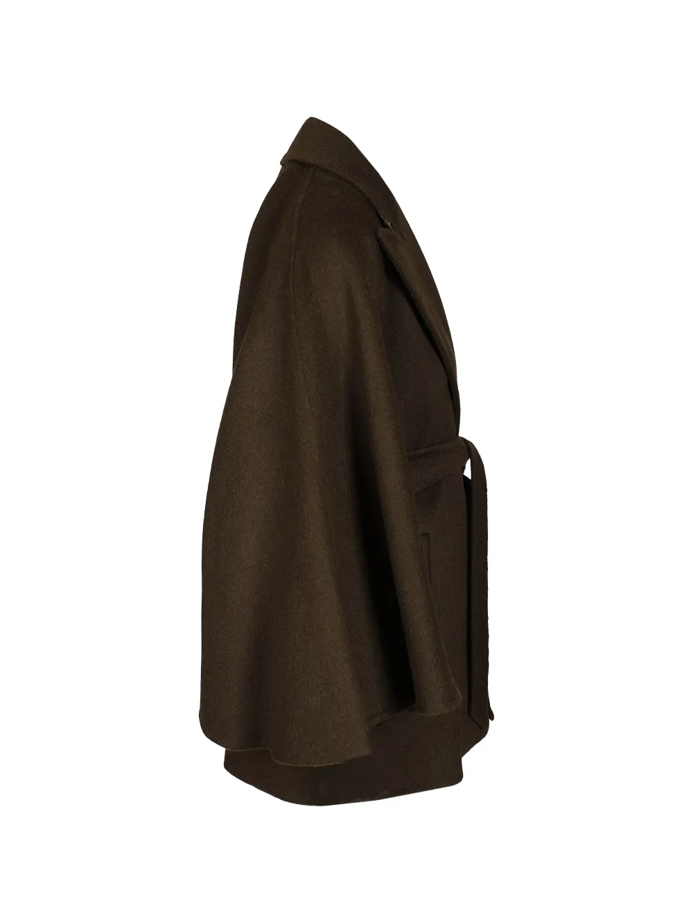  Max Mara Abrigo Oversize Con Cinturón - Verde 