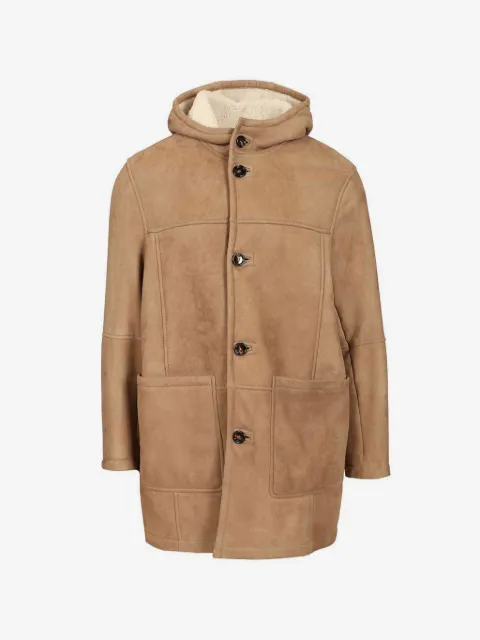 Al Duca D’Aosta 1902 hooded shearling coat