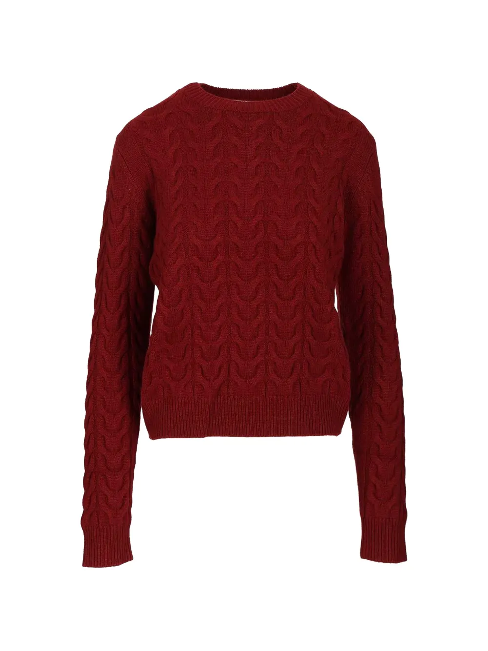 Max Mara cable-knit cashmere jumper - Rosso