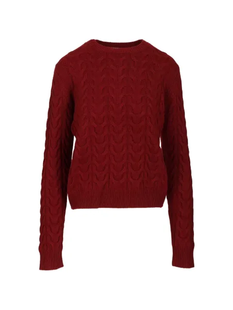 Max Mara — cable-knit cashmere jumper