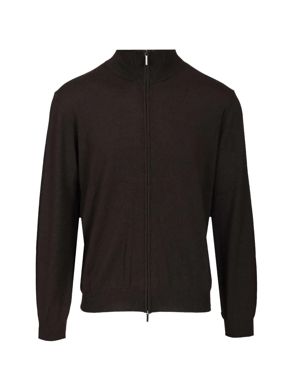 Al Duca D’Aosta 1902 zip-up merino-wool cardigan - Marrone
