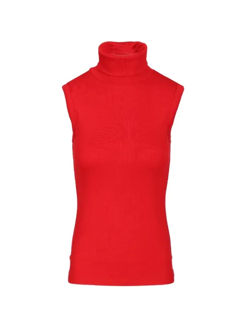 FLORE FLORE Dinah ribbed-knit top