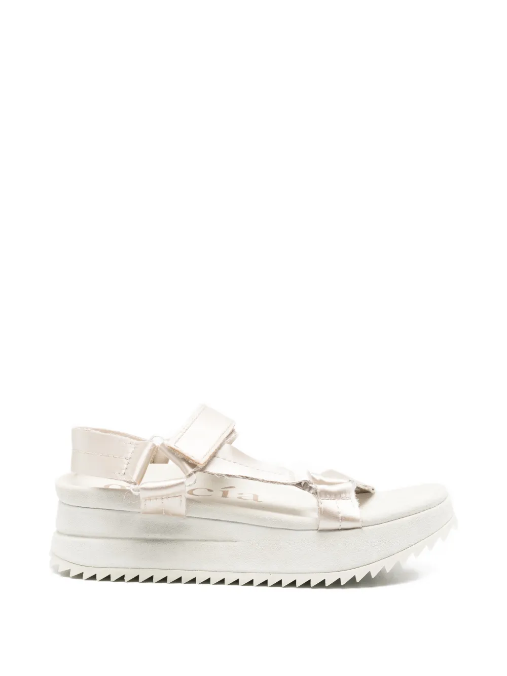Pedro Garcia touch-strap platform sandals - Nude